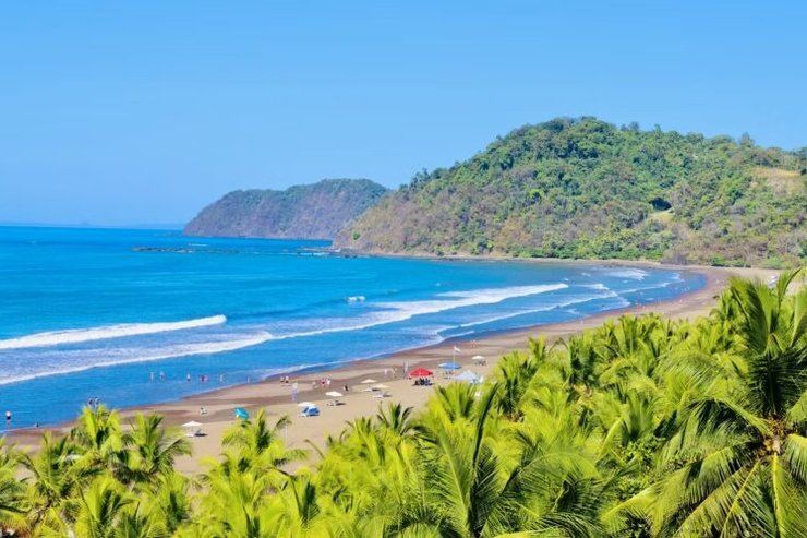 Vista aérea de Playa Jacó, Puntarenas, Costa Rica